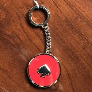 COPY - Kate Spade Enamel Red Key Chain Ring Fob Bag Charm